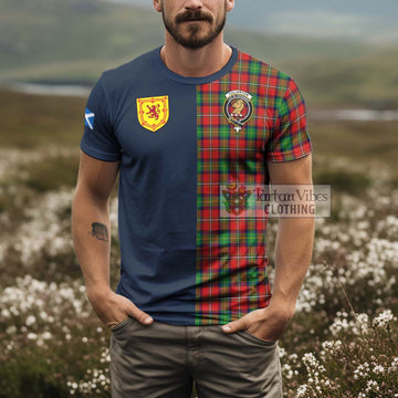 Fullerton Tartan T-Shirt Alba with Scottish Lion Royal Arm Half Style - Tartan Vibes Clothing