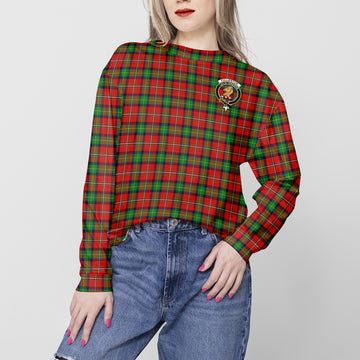 Fullerton Tartan Sweatshirt with Family Crest - Tartan Vibes Clothing