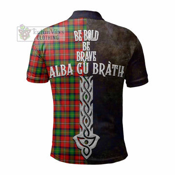 Fullerton Tartan Family Crest Polo Shirt Alba Gu Brath Be Brave Lion Ancient Style - Tartan Vibes Clothing
