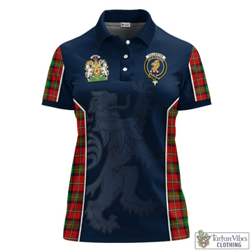 Fullerton Tartan Women's Polo Shirt with Family Crest and Lion Rampant Vibes Sport Style - Tartan Vibes Clothing