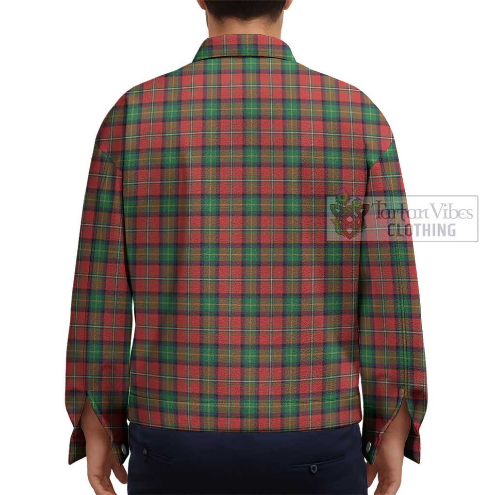 Fullerton Tartan Unisex Lapel Cotton Jacket - Tartan Vibes Clothing
