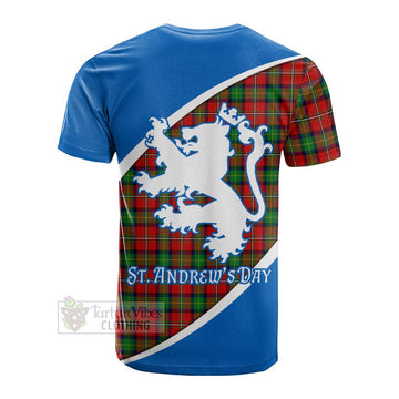 Fullerton Family Crest Tartan Cotton T-shirt Celebrate Saint Andrew's Day in Style Men's Shirt - Tartan Vibes Clothing