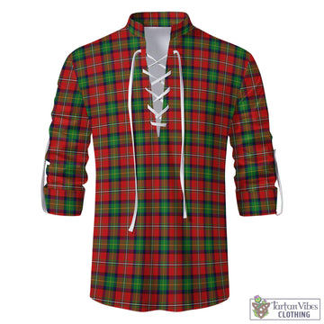 Fullerton Tartan Men's Scottish Traditional Jacobite Ghillie Kilt Shirt - Tartan Vibes Clothing