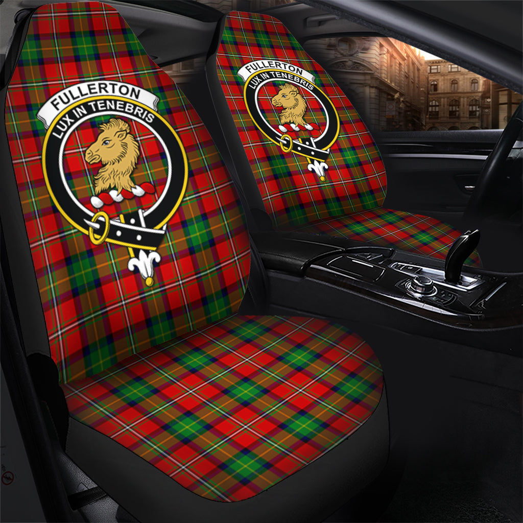 Fullerton Tartan Car Seat Cover with Family Crest - Tartan Vibes Clothing