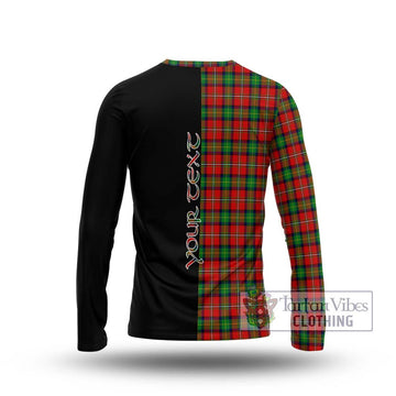 Fullerton Tartan Long Sleeve T-Shirt with Family Crest and Half Of Me Style - Tartan Vibes Clothing