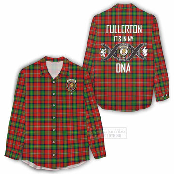 Fullerton Tartan Women's Casual Shirt with Family Crest DNA In Me Style - Tartan Vibes Clothing