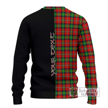 Fullerton Tartan Ugly Sweater with Family Crest and Half Of Me Style - Tartan Vibes Clothing