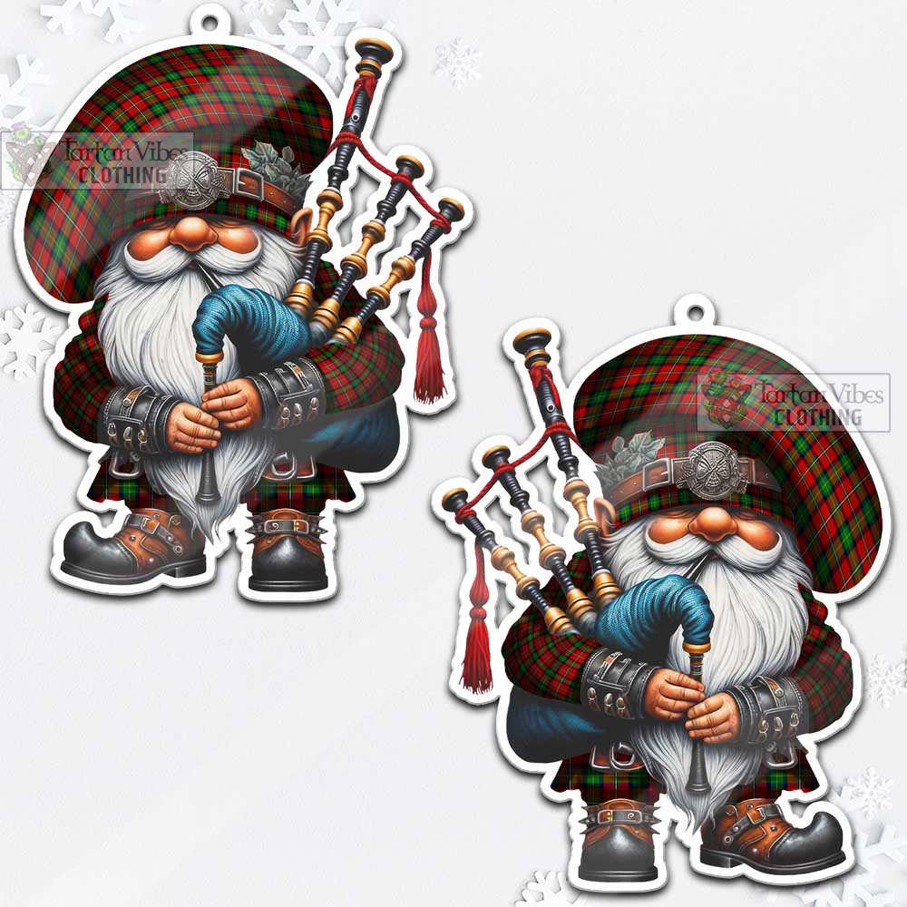 Fullerton Tartan Bagpiper Gnome Christmas Ornament - Tartan Vibes Clothing