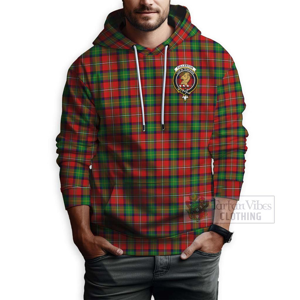 Fullerton Tartan Hoodie with Family Crest Celtic Skull Style - Tartan Vibes Clothing