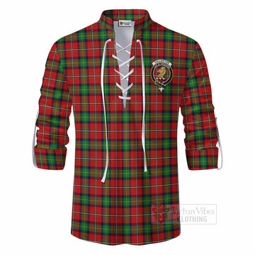 Fullerton Tartan Ghillie Kilt Shirt with Family Crest DNA In Me Style - Tartan Vibes Clothing