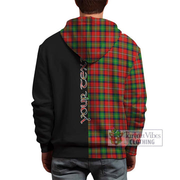 Fullerton Tartan Hoodie with Family Crest and Half Of Me Style - Tartan Vibes Clothing
