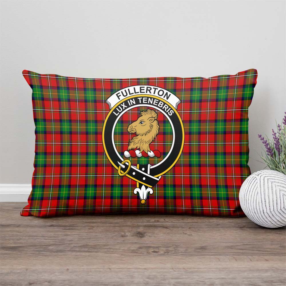 Fullerton Tartan Pillow Cover with Family Crest - Tartan Vibes Clothing