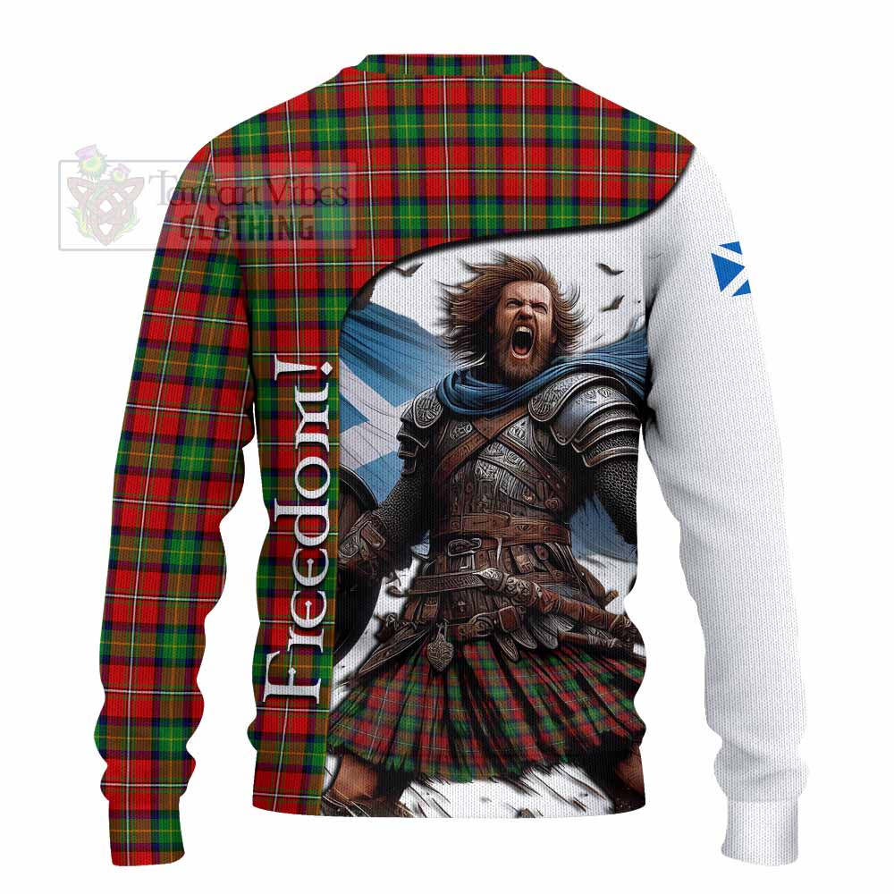 Fullerton Crest Tartan Knitted Sweater Inspired by the Freedom of Scottish Warrior - Tartan Vibes Clothing