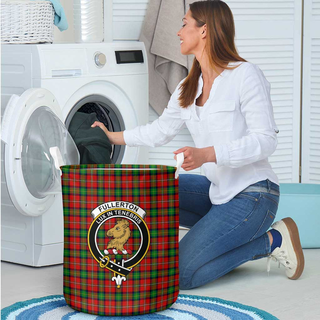 Fullerton Tartan Laundry Basket with Family Crest - Tartan Vibes Clothing