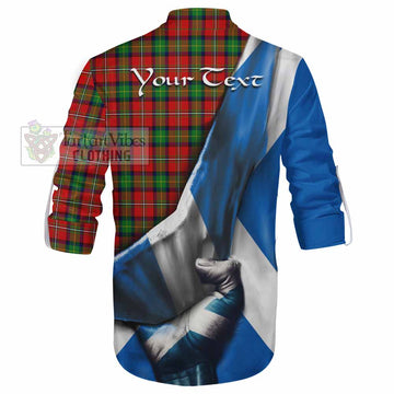 Fullerton Tartan Ghillie Kilt Shirt with Family Crest Scotland Patriotic Style - Tartan Vibes Clothing