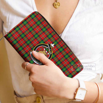 Tartan Vibes Clothing Fullerton Tartan Women's Leather Wallet with Family Crest