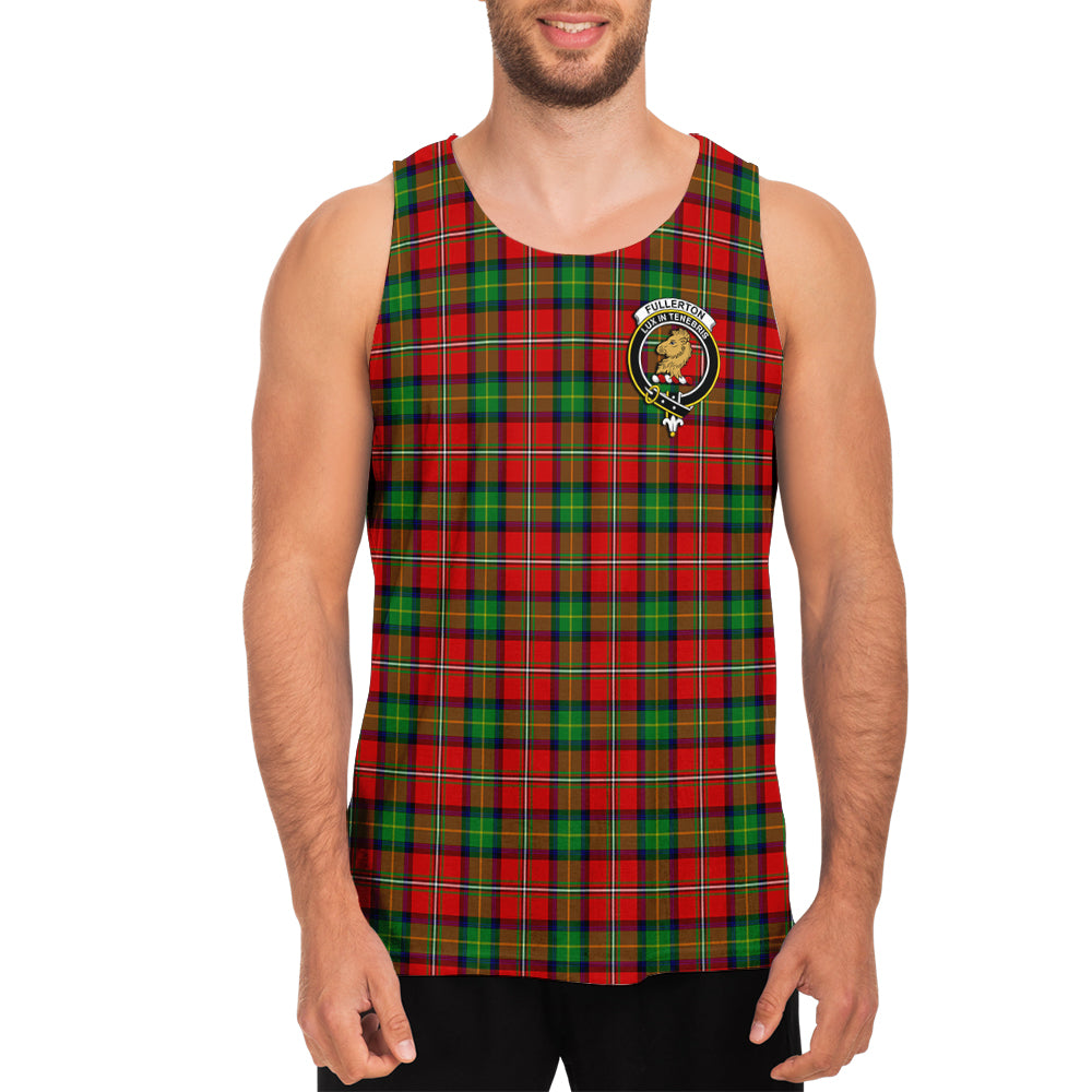 Fullerton Tartan Mens Tank Top with Family Crest - Tartan Vibes Clothing