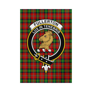 Fullerton Tartan Garden Flag with Family Crest