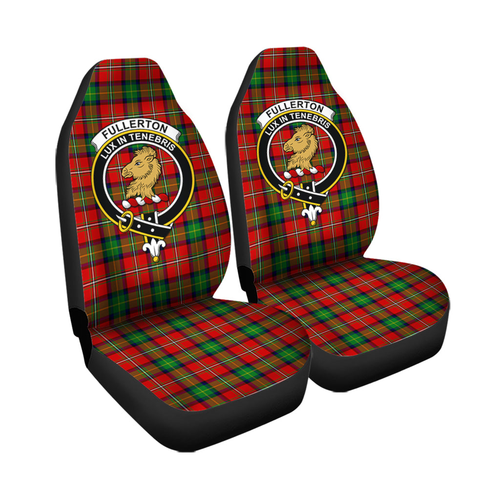 Fullerton Tartan Car Seat Cover with Family Crest - Tartan Vibes Clothing