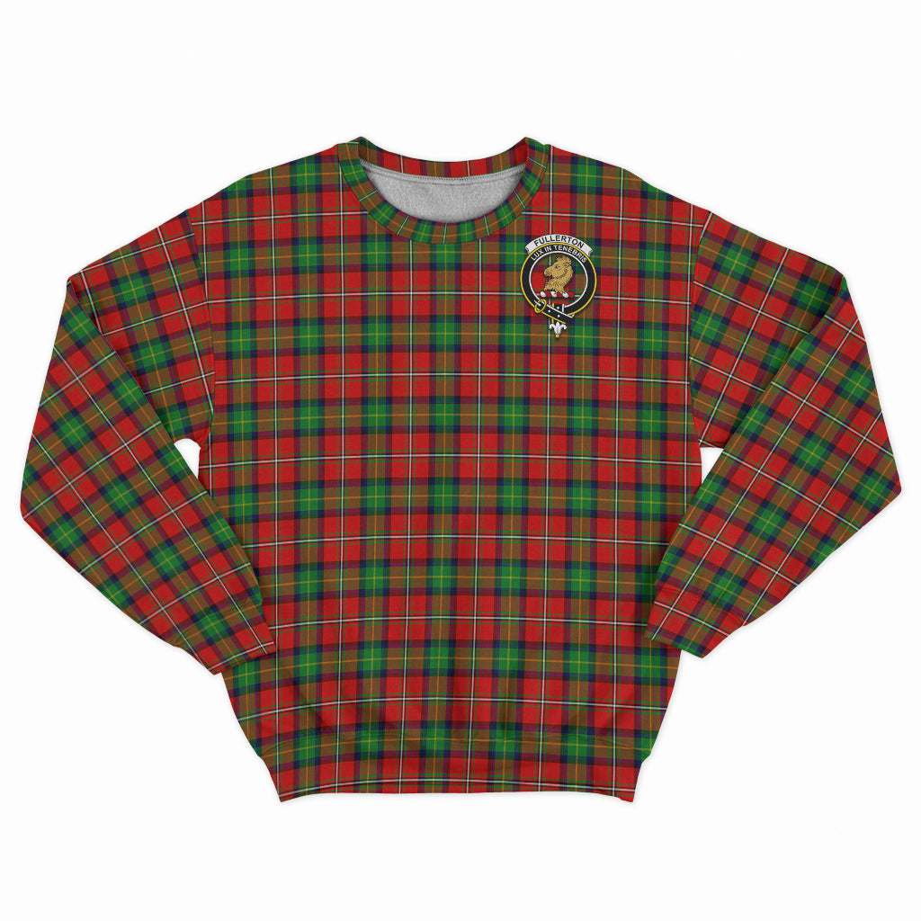 Fullerton Tartan Sweatshirt with Family Crest - Tartan Vibes Clothing