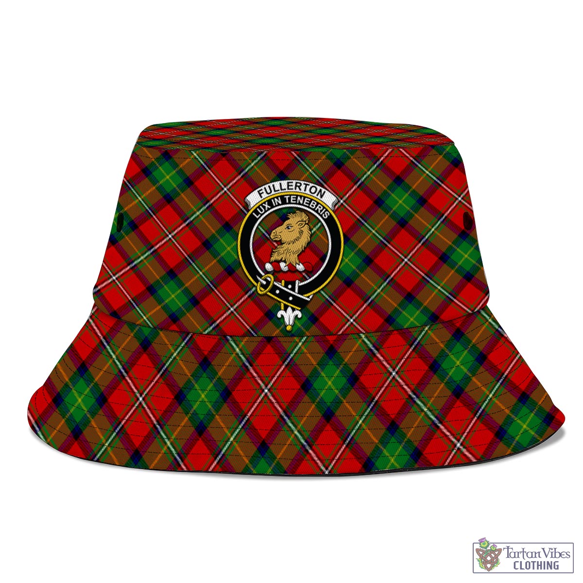 Fullerton Tartan Bucket Hat with Family Crest - Tartan Vibes Clothing