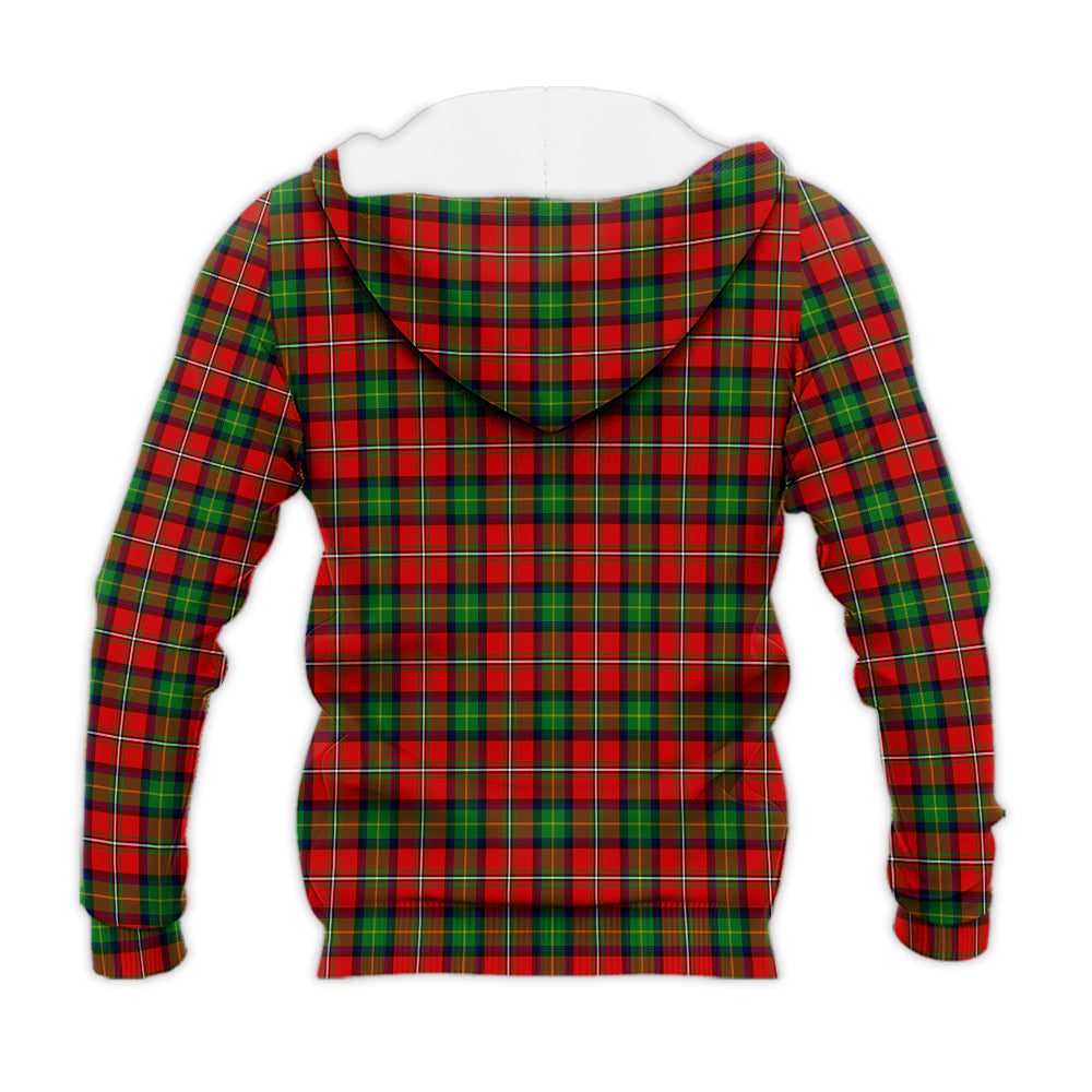 Fullerton Tartan Knitted Hoodie with Family Crest - Tartan Vibes Clothing