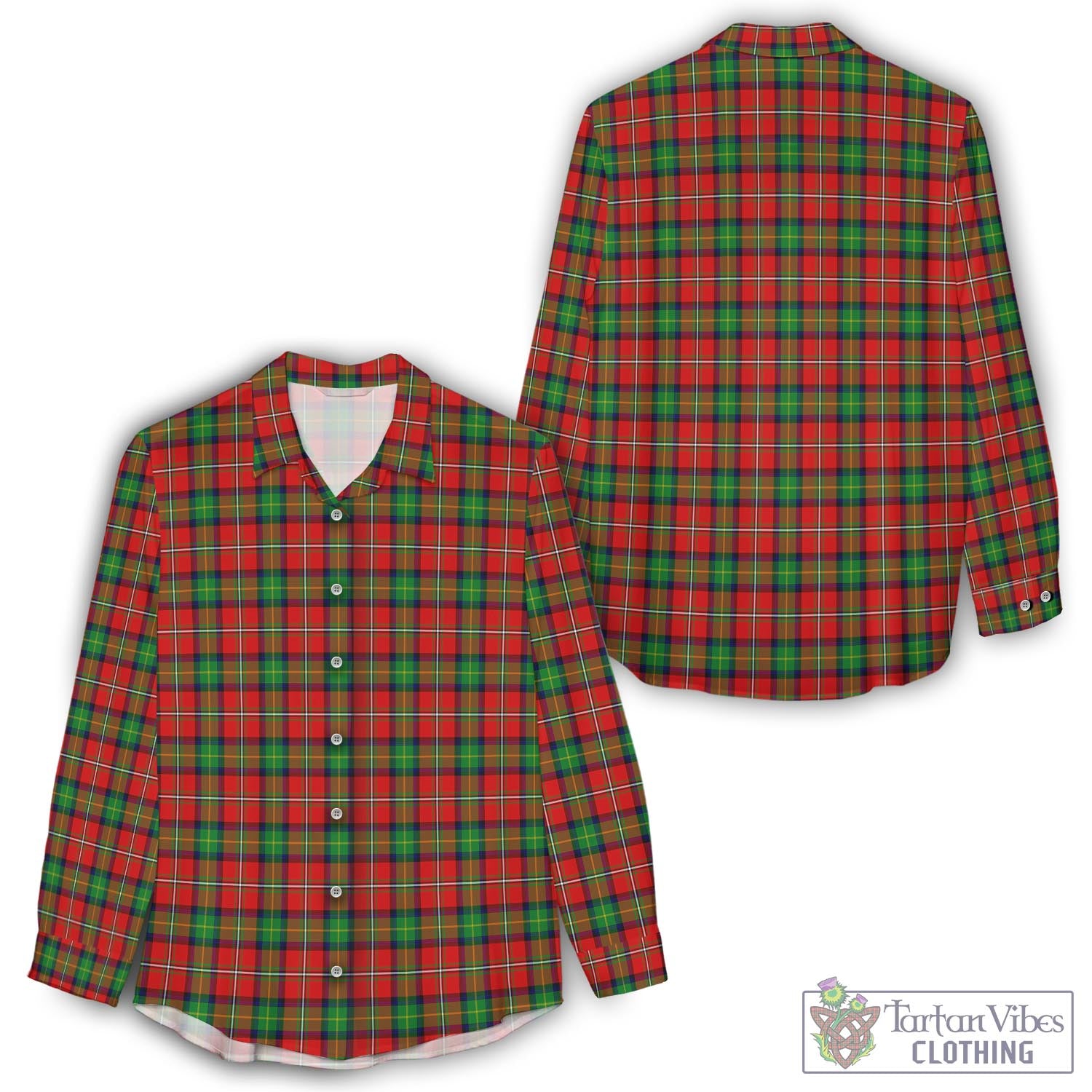 Fullerton Tartan Women's Casual Shirt - Tartan Vibes Clothing