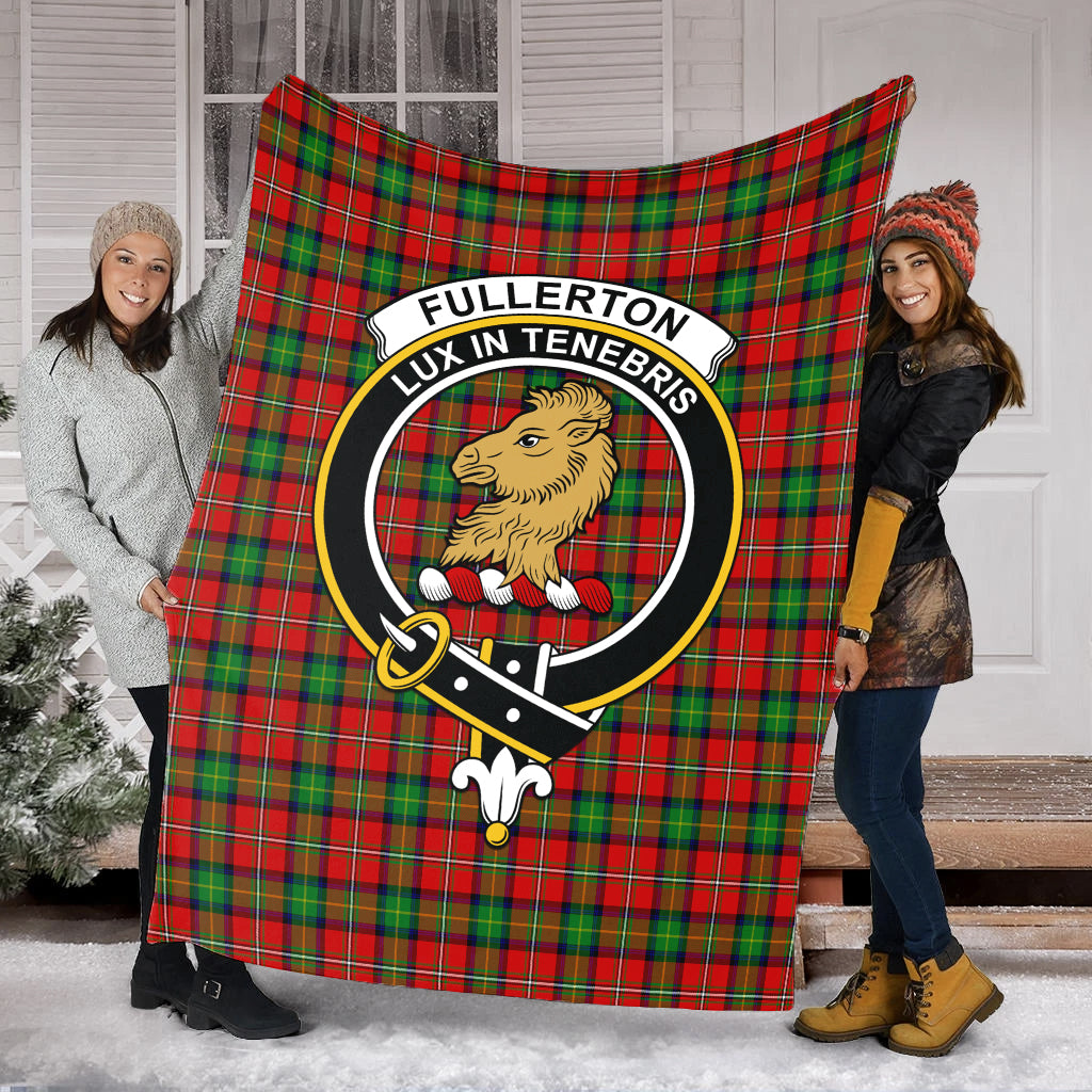 Fullerton Tartan Blanket with Family Crest - Tartan Vibes Clothing