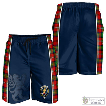 Fullerton Tartan Men's Shorts with Family Crest and Lion Rampant Vibes Sport Style - Tartan Vibes Clothing