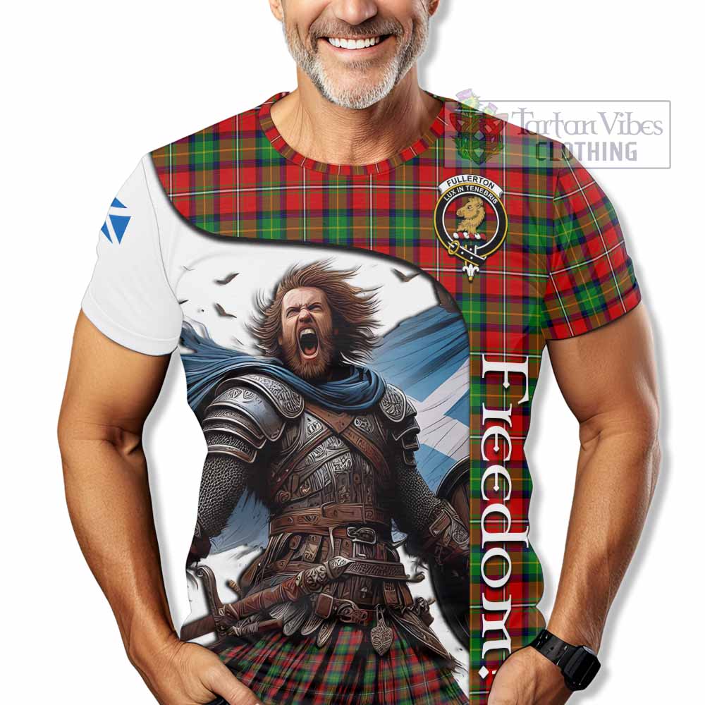 Fullerton Crest Tartan T-Shirt Inspired by the Freedom of Scottish Warrior - Tartan Vibes Clothing