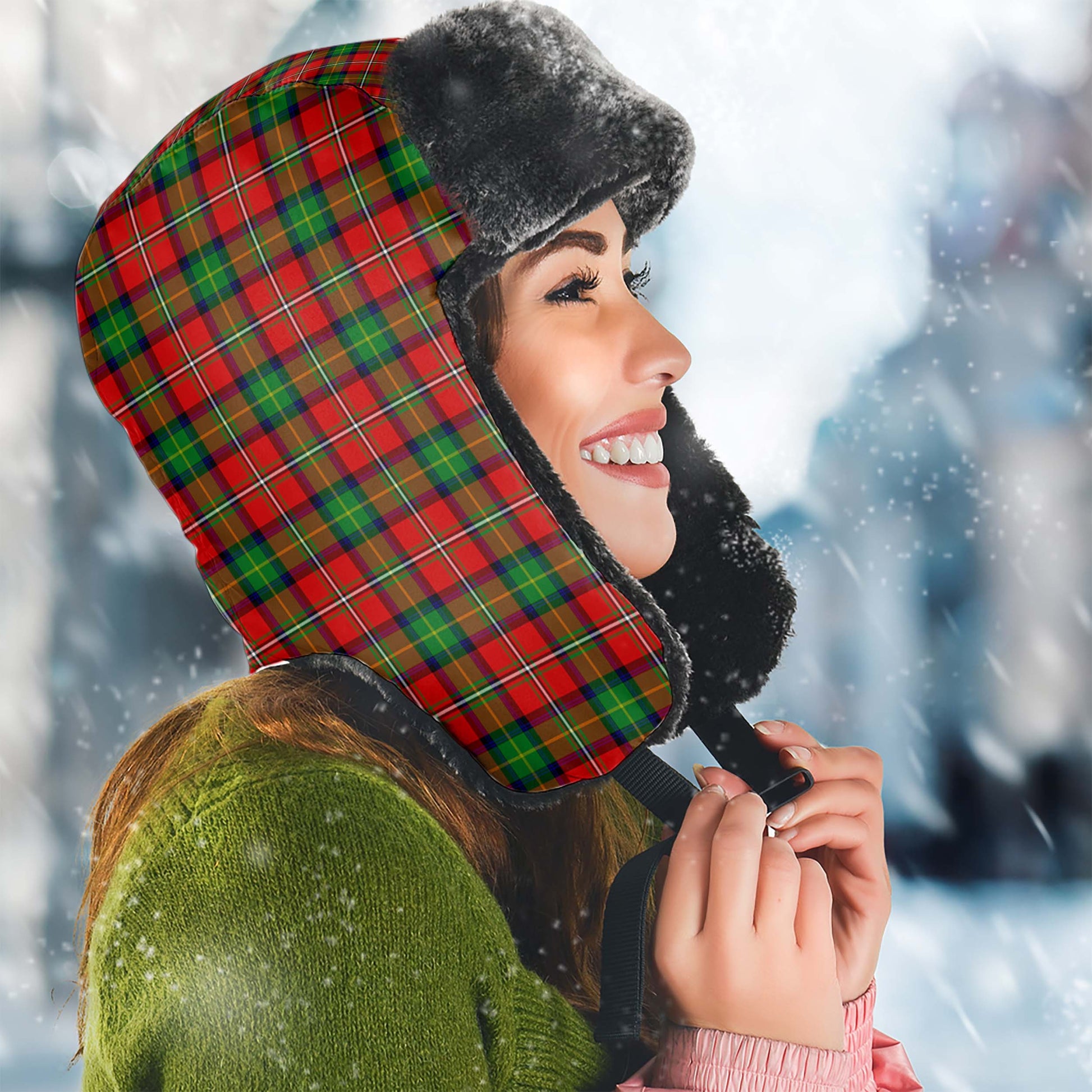 Fullerton Tartan Winter Trapper Hat - Tartan Vibes Clothing