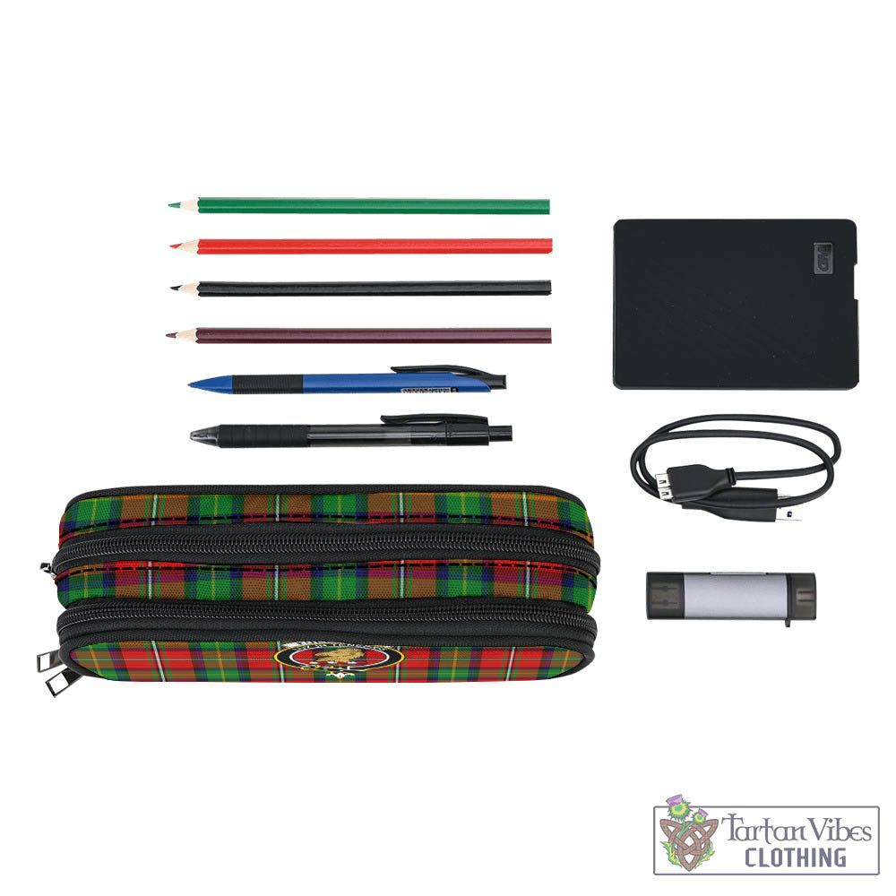 Fullerton Tartan Pen and Pencil Case with Family Crest - Tartan Vibes Clothing