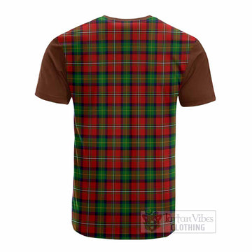 Fullerton Tartan Accent Cotton T-shirt with Family Crest
