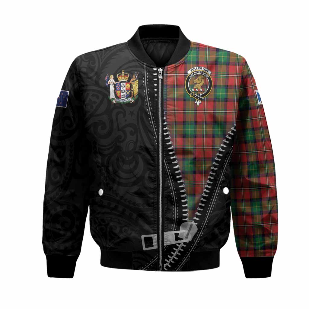 Fullerton Tartan Bomber Jacket New Zealand Pattern Unique Zipper Stylized