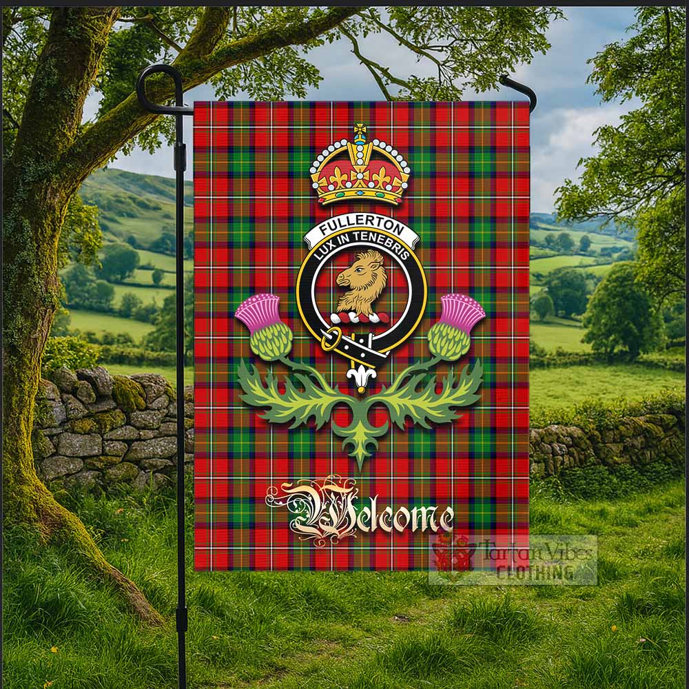 Fullerton Tartan Family Crest Garden Flag Royal Thistle Welcome Style - Tartan Vibes Clothing