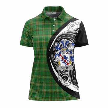 Fulton Irish Clan Women's Polo Shirt Celtic Circle Style