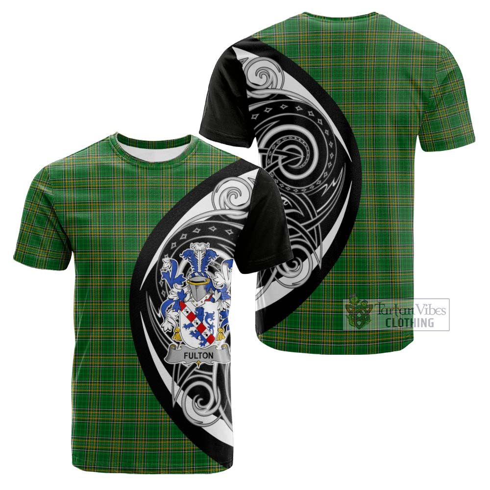 Tartan Vibes Clothing Fulton Irish Clan Cotton T-shirt Celtic Circle Style