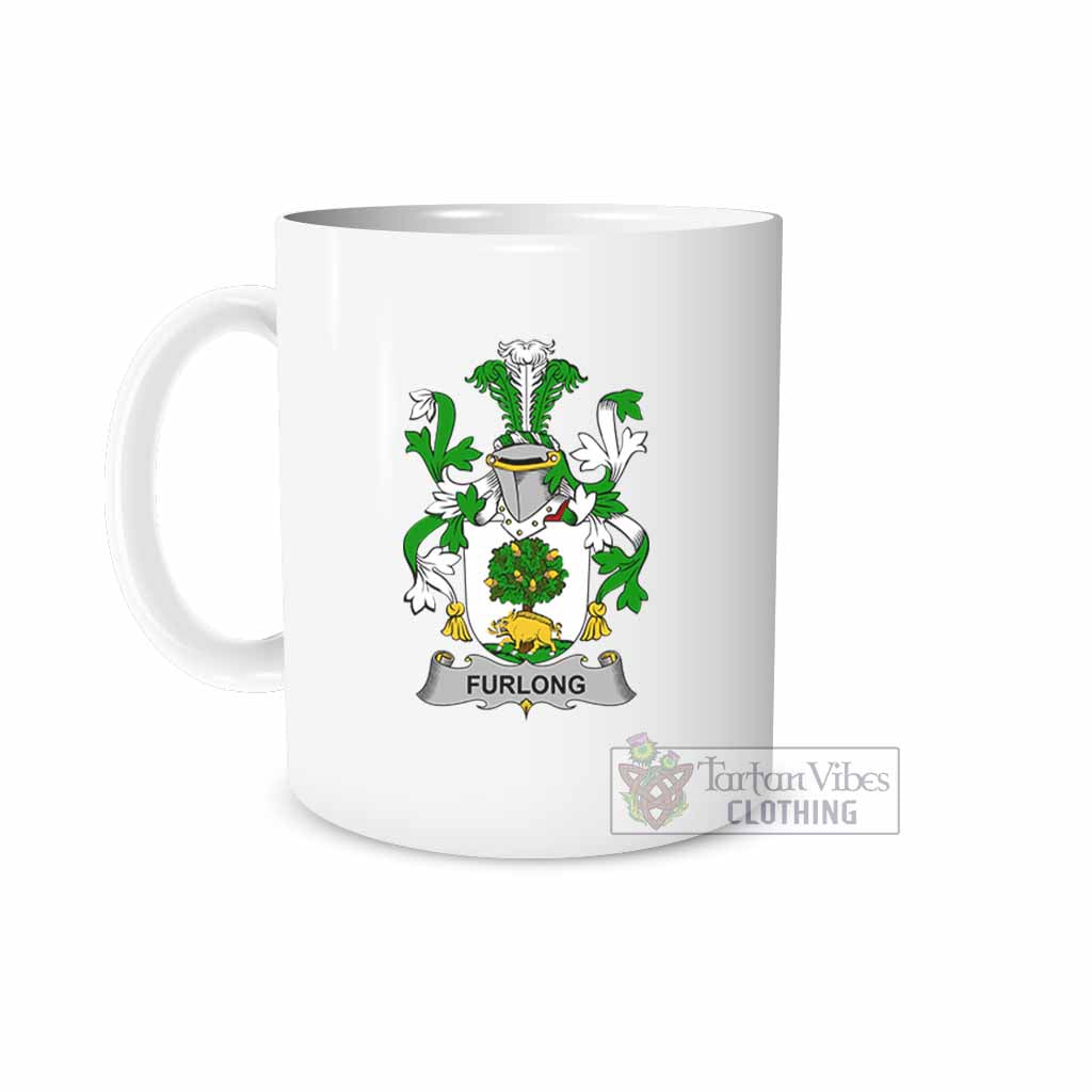 Tartan Vibes Clothing Furlong Irish Clan Coat of Arms Ceramic Mug