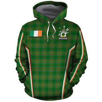 Furlong Irish Clan Coat of Arm Tartan Cotton Hoodie Flag Style