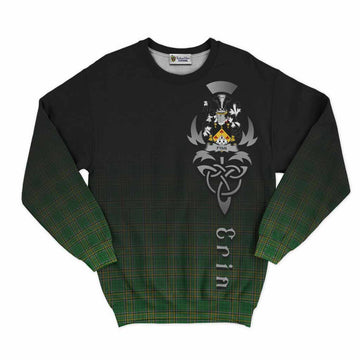 Fyan Irish Clan Sweatshirt with Coat of Arms Erin Go Bragh Celtic Inspired