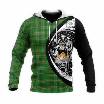 Fyan Irish Clan Knitted Hoodie Celtic Circle Style