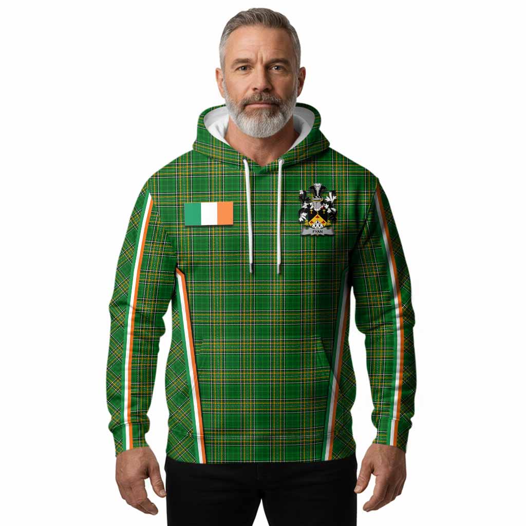 Fyan Irish Clan Coat of Arm Tartan Hoodie Flag Style