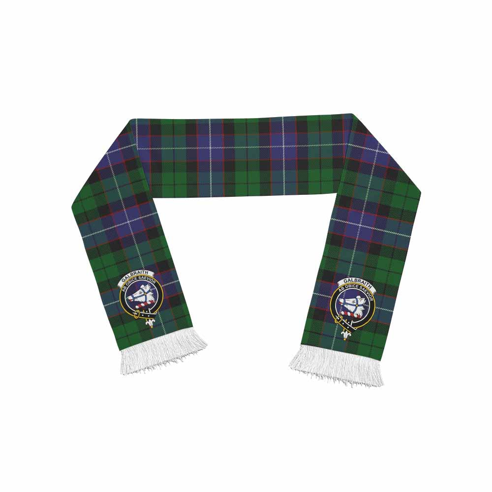 Tartan Vibes Clothing Galbraith Tartan Ruffneck Scarf with Family Crest