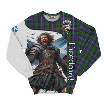 Tartan Vibes Clothing Galbraith Crest Tartan Sweatshirt Inspired by the Freedom of Scottish Warrior