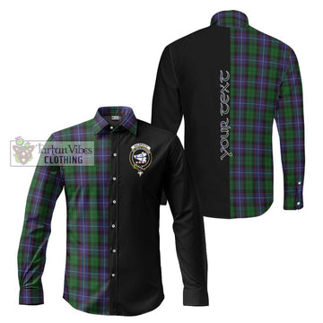 Galbraith Tartan Long Sleeve Button Shirt with Family Crest and Half Of Me Style Men's Shirt S - Tartanvibesclothing Shop