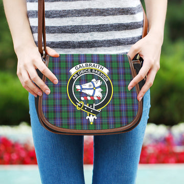 Galbraith Tartan Saddle Bag with Family Crest