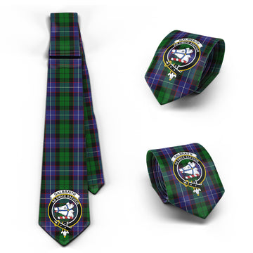 Galbraith Tartan Classic Necktie with Family Crest