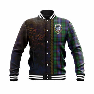 Galbraith Tartan Family Crest Baseball Jacket Alba Gu Brath Be Brave Lion Ancient Style