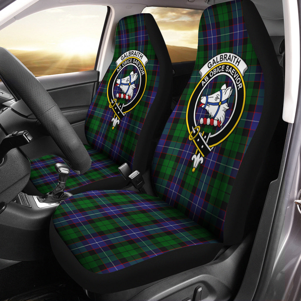 Galbraith Tartan Car Seat Cover with Family Crest One Size - Tartanvibesclothing