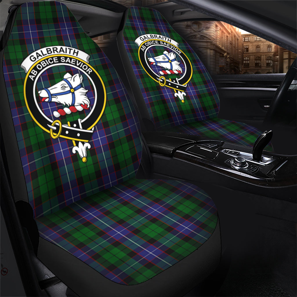 Galbraith Tartan Car Seat Cover with Family Crest - Tartanvibesclothing